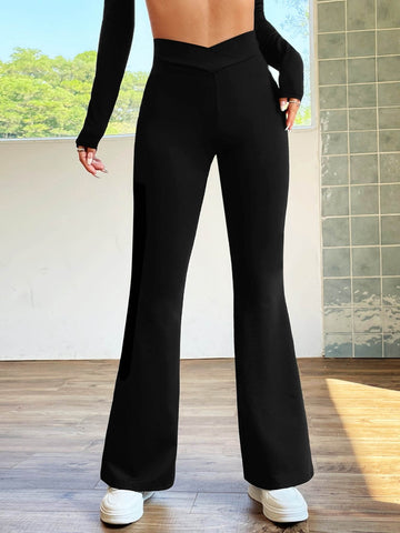 High Waist Bootcut Pants